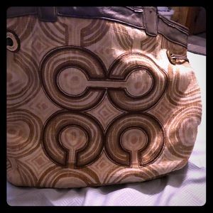 Coach op art tote